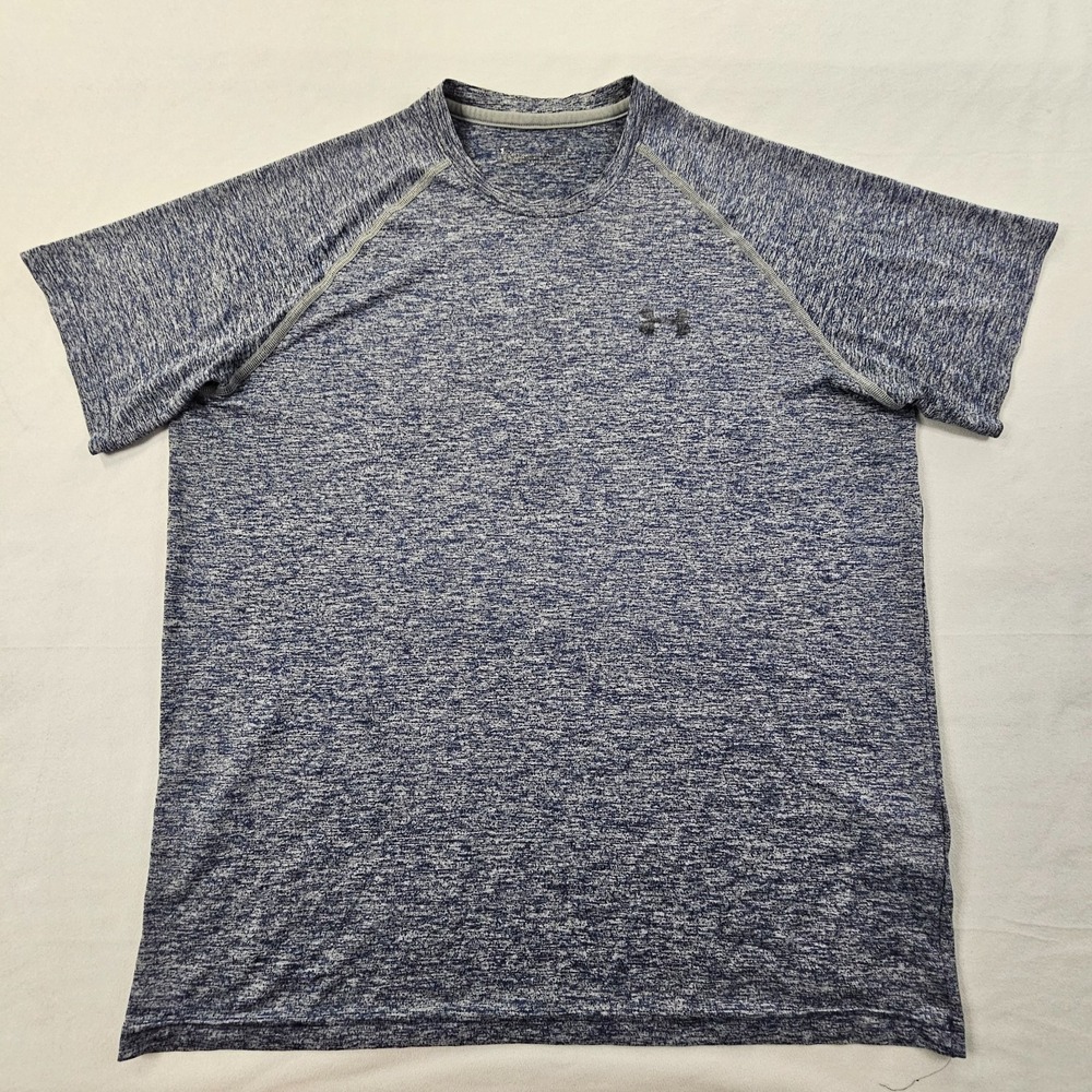 Under Armour HeatGear Loose Blue Short Sleeve Performance T-Shirt Men's M